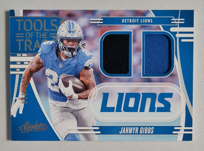 Jahmyr Gibbs - 2025 Panini Absolute Football NFL Detroit Lions #TTD-JGI /Patch /249