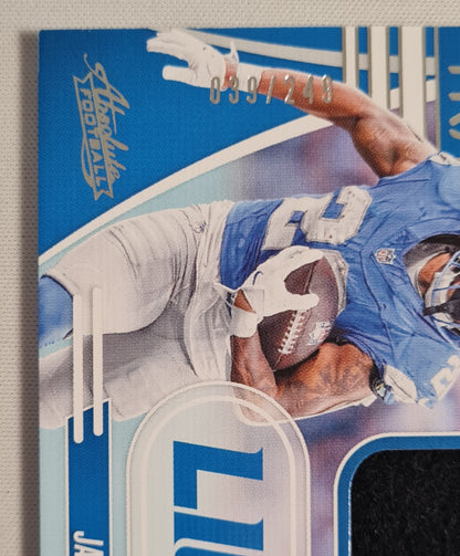 Jahmyr Gibbs - 2025 Panini Absolute Football NFL Detroit Lions #TTD-JGI /Patch /249
