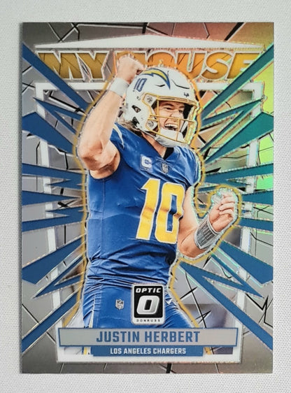Justin Herbert - 2023 Panini Donruss Optic Football NFL Chargers MY HOUSE #14