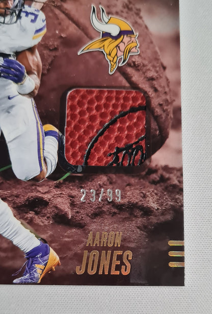 Aaron Jones - 2025 Panini Absolute Football NFL Vikings GROUND HOGGS #GHM-AJO /Relic Memrobilia /99