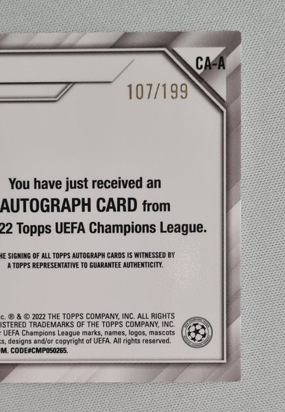 Anthony - 2022 Topps Chrome AFC Ajax (EL) #CA-A /199 / Autograph