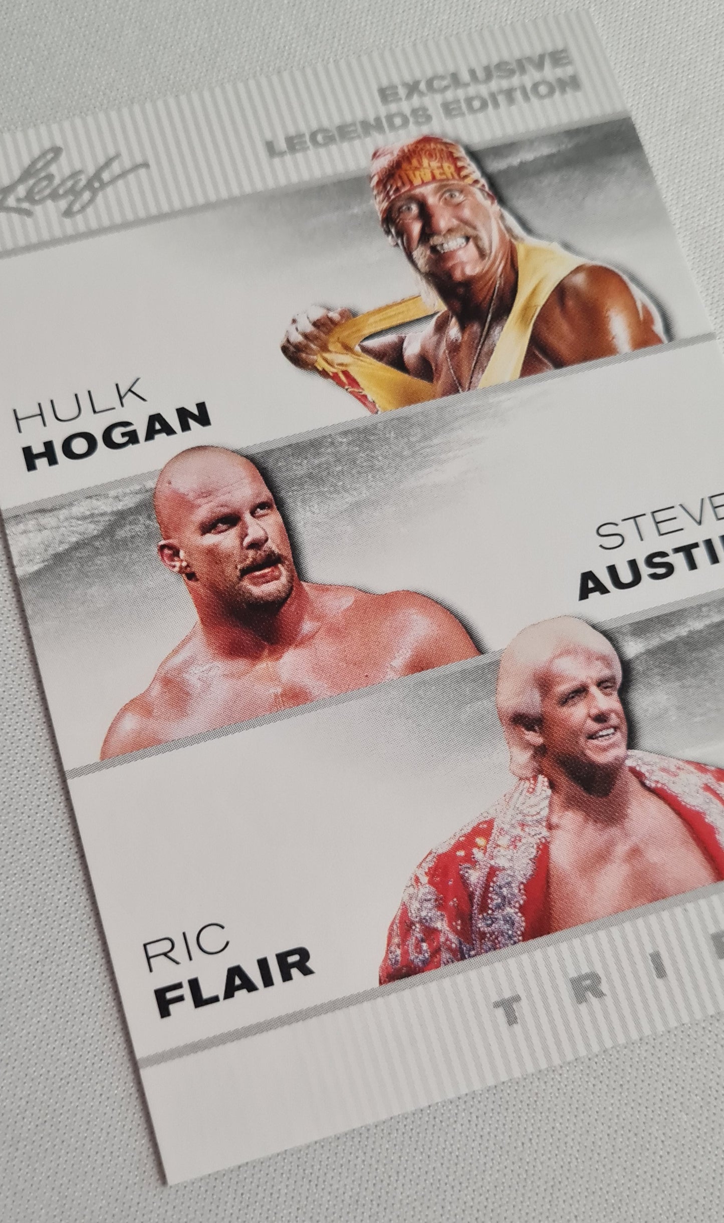 Hulk Hogan/Steve Austin/ Ric Flair - 2024 Leaf Triple Exclusive Legends Edition #ELE-13