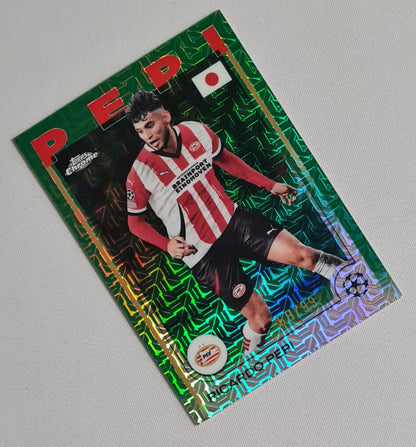 Ricardo Pepi - 2025 Topps Chrome PSV Eindhoven (CL) #63 /99 Green Mojo