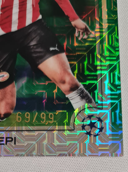 Ricardo Pepi - 2025 Topps Chrome PSV Eindhoven (CL) #63 /99 Green Mojo