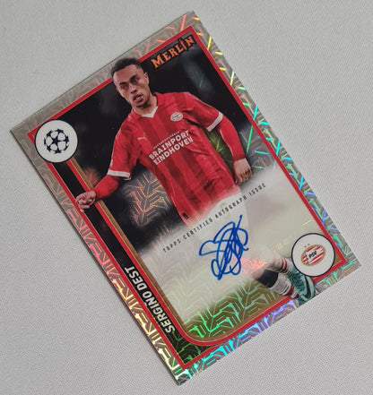 Sergino Dest - 2024 Topps Merlin Collections PSV Eindhoven #AU-SD /99 / Autograph