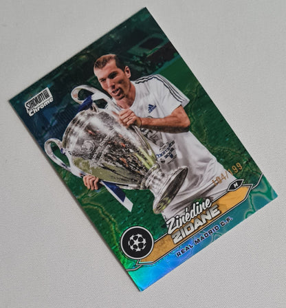 Zinedine Zidane - 2024 Topps Stadium Chrome Real Madrid C.F. (CL) #5 /199 Green Refractor