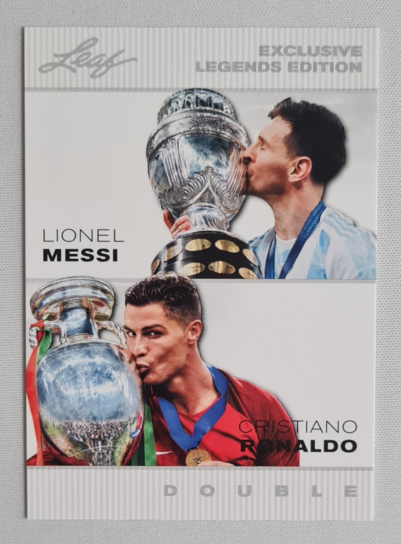 Lionel Messi & Cristiano Ronaldo - 2024 Leaf Exclusive Legends Edition Double #ELE-24