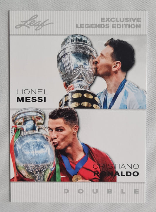 Lionel Messi & Cristiano Ronaldo - 2024 Leaf Exclusive Legends Edition Double #ELE-24