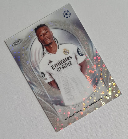 Eduardo Camavinga - 2025 Topps Chrome Ultimate Stage Chrome Card Real Madrid C.F. #USC-44 Disco Refractor