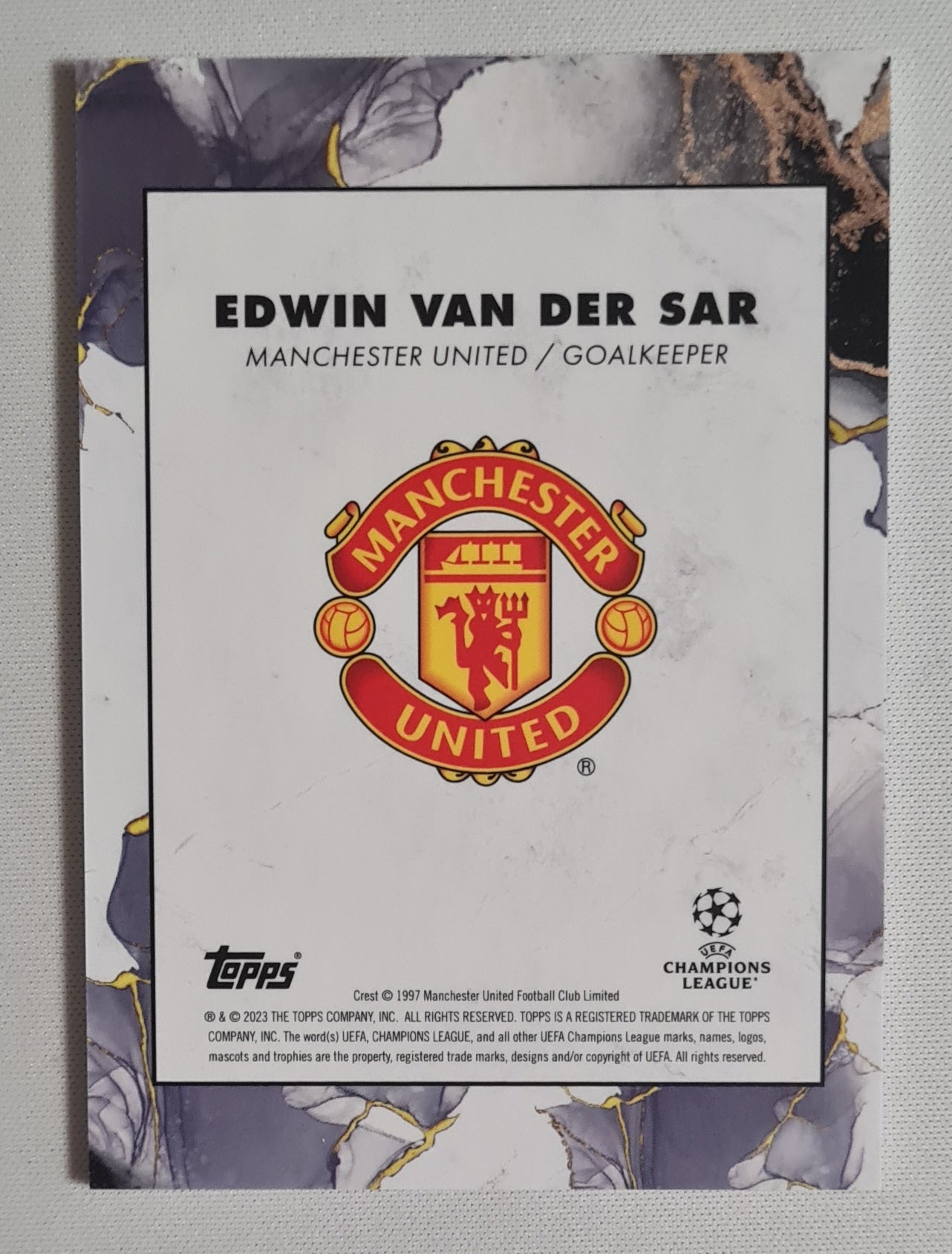 Edwin van der Sar - 1997 Topps Inception Manchester United Goalkeeper Legacy (CL)