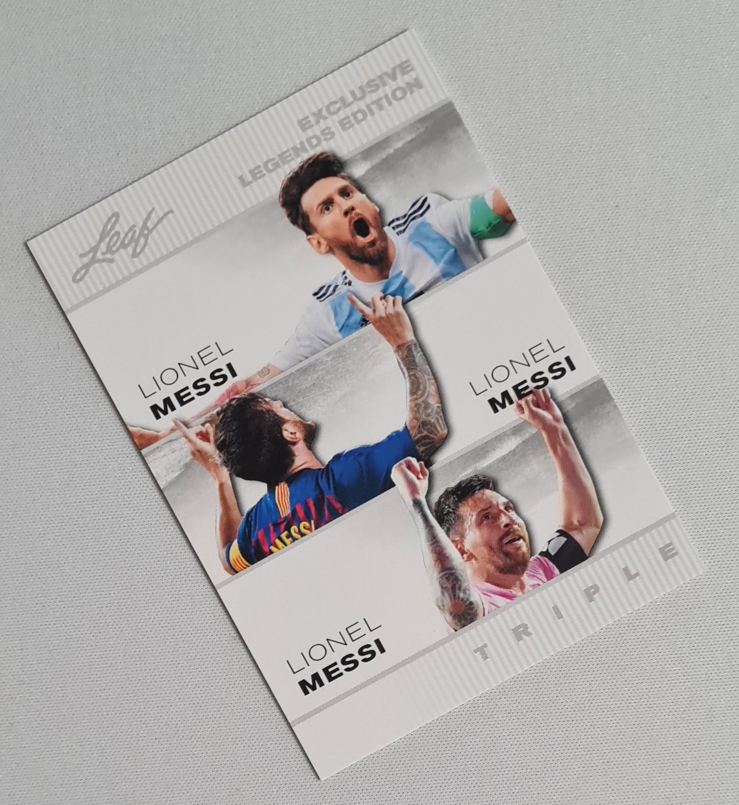 Lionel Messi - 2024 Leaf Exclusive Legends Edition Triple #ELE-49