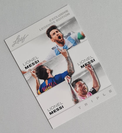 Lionel Messi - 2024 Leaf Exclusive Legends Edition Triple #ELE-49