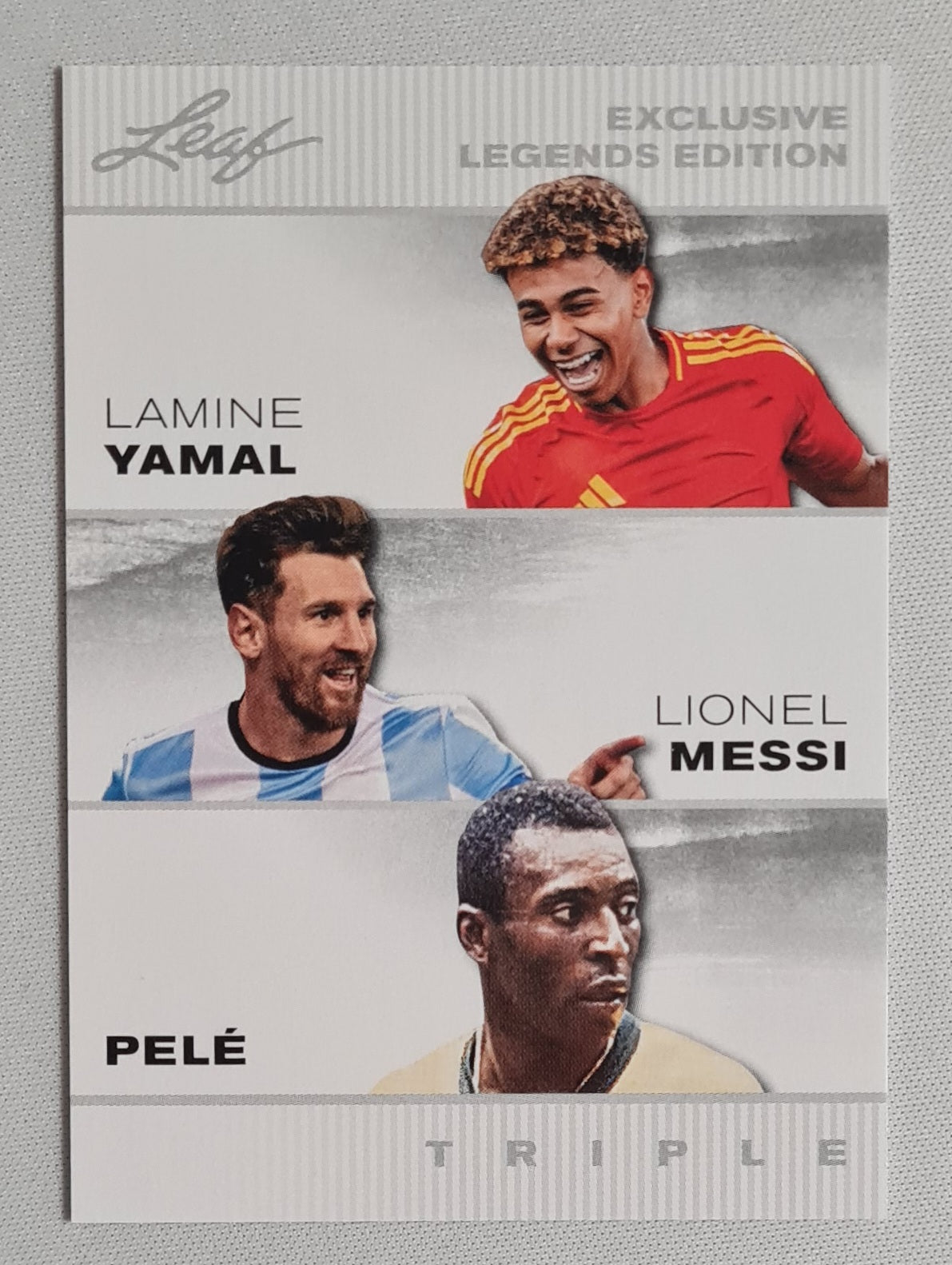 Lamine Yamal/ Lionell Messi/ Pele - 2024 Leaf Exclusive Legends Edition Triple #ELE-46