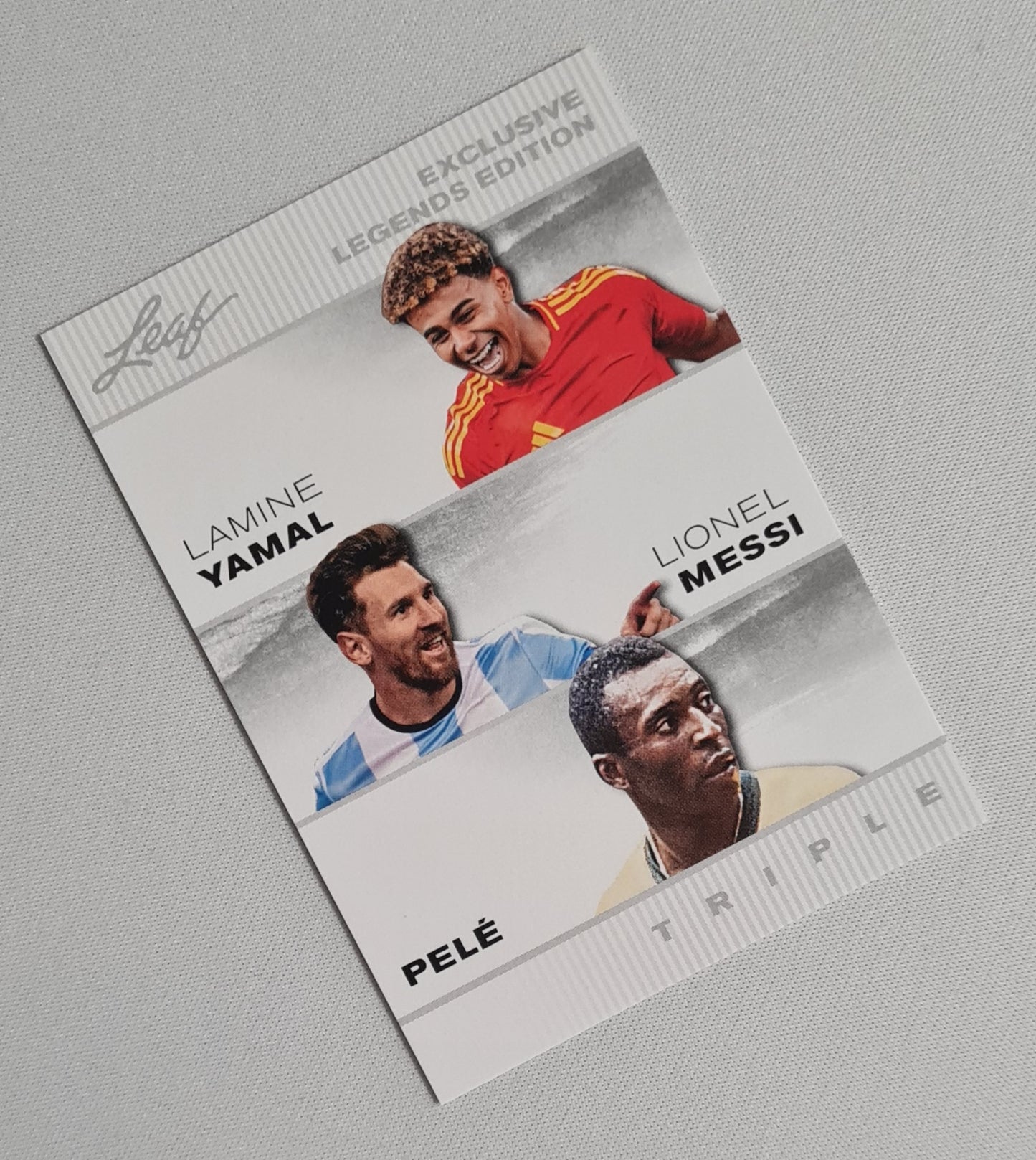 Lamine Yamal/ Lionell Messi/ Pele - 2024 Leaf Exclusive Legends Edition Triple #ELE-46