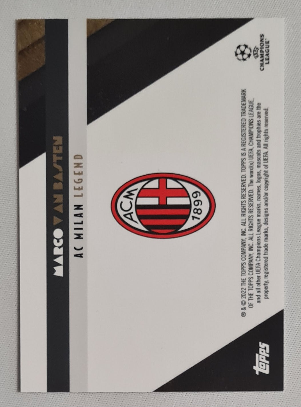 Marco van Basten - 2022 Topps Deco AC Milan Legend