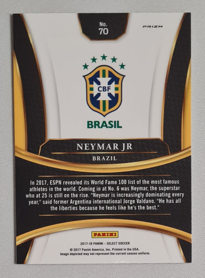 Neymar Jr. - 2017/18 Panini Select Soccer National Team Brazil #70 Multi Color