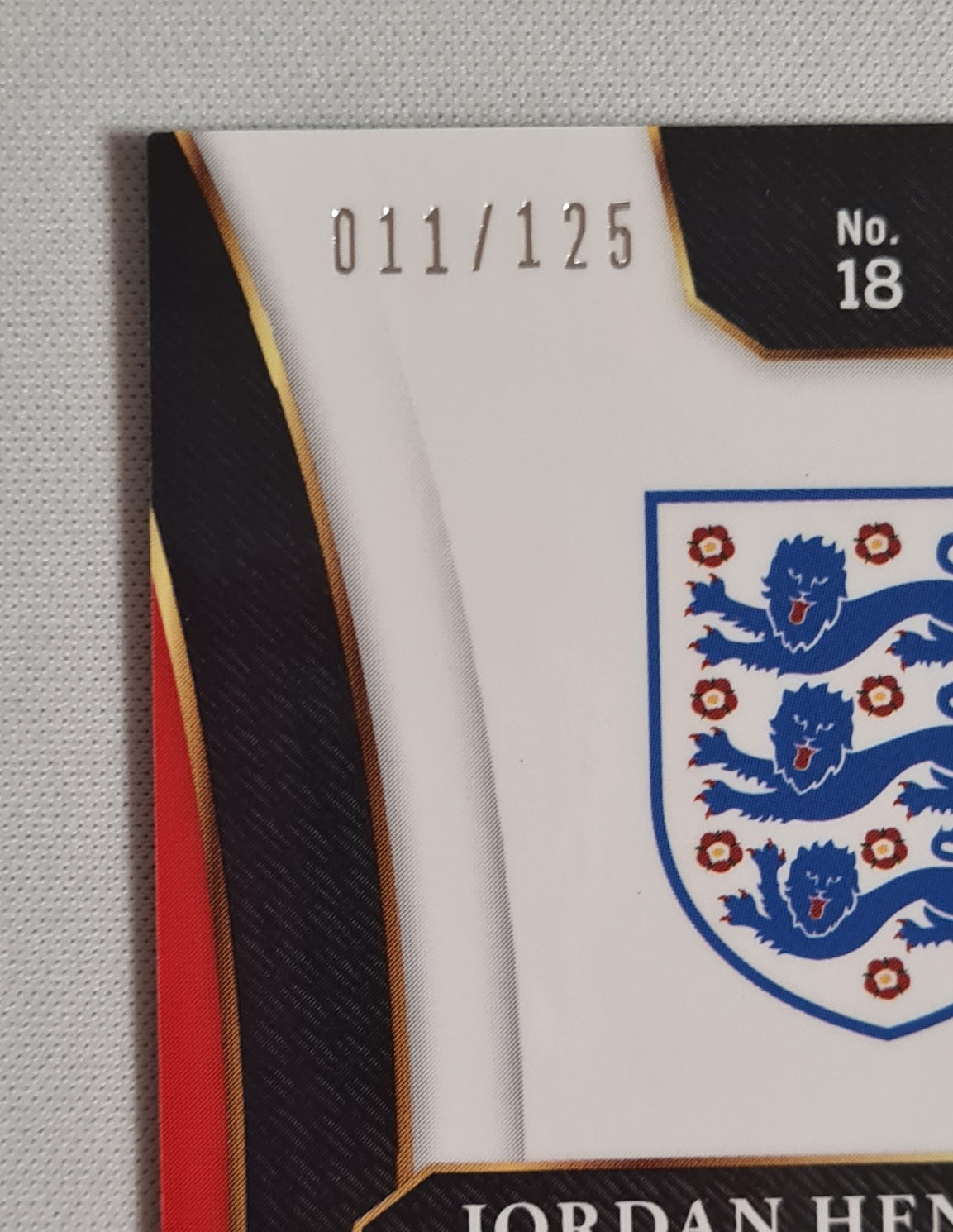 Jordan Henderson - 2017/18 Panini Select Soccer National Team England #18 Red Prizm /125