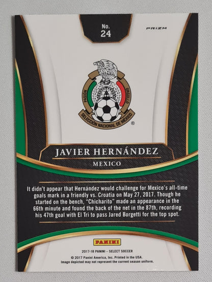Javier Hernandez - 2017/18 Panini Select Soccer National Team Mexico #24 Multi Color