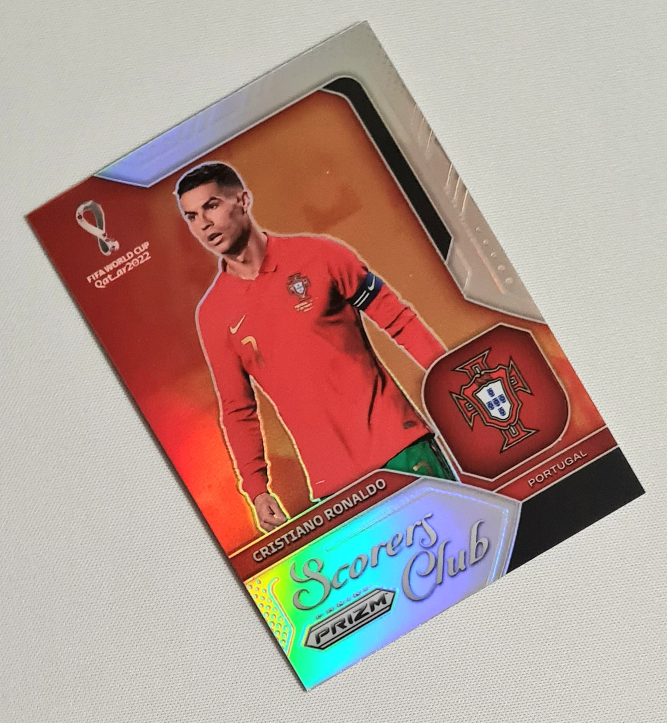 Cristiano Ronaldo - 2022 Panini Prizm FIFA World Cup Gatar 2022 Soccer - Scorers Club - #7 Refractor
