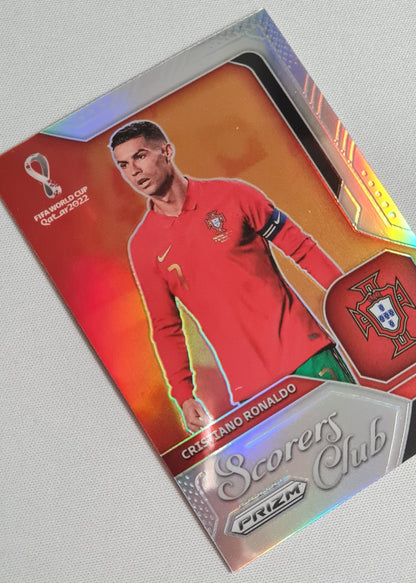 Cristiano Ronaldo - 2022 Panini Prizm FIFA World Cup Gatar 2022 Soccer - Scorers Club - #7 Refractor
