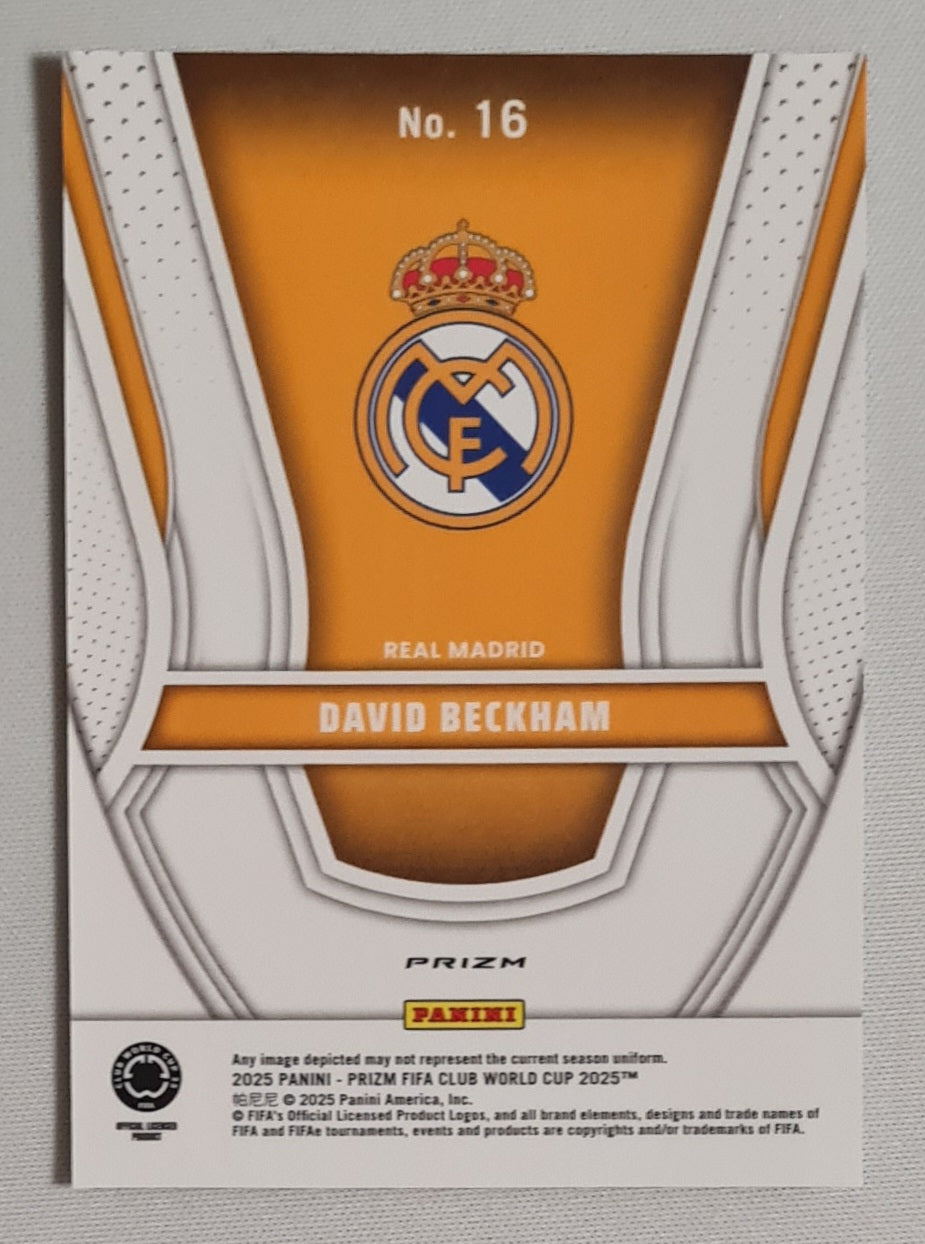 David Beckham - 2025 Panini Prizm FIFA Club World Cup 2025 Real Madrid #16 Refractor