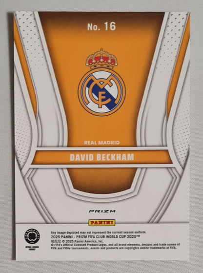 David Beckham - 2025 Panini Prizm FIFA Club World Cup 2025 Real Madrid #16 Refractor