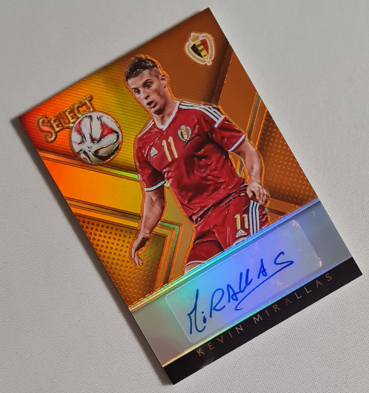 Kevin Mirallas - 2015/16 Panini Select Soccer Belgium #SS-KM /125 / Autograph