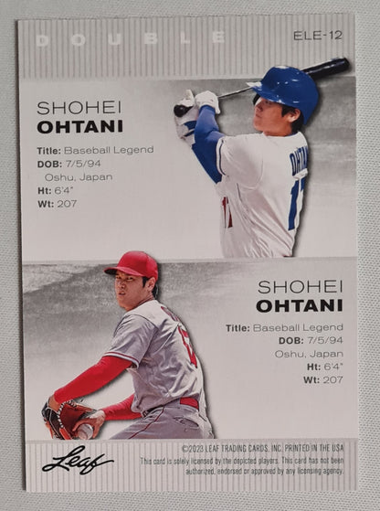 Shohei Ohtani - 2023 Leaf Exclusive Legends Edition Double #EL-12