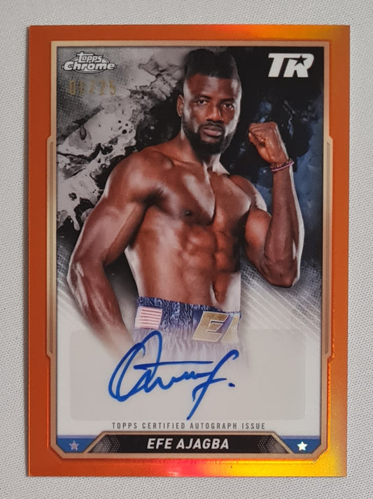 Efe Ajagba - Topps Chrome UFC Fighter Heavyweight #CBA-EAA /25 / Auto