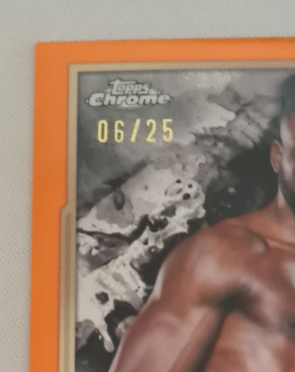 Efe Ajagba - Topps Chrome UFC Fighter Heavyweight #CBA-EAA /25 / Auto