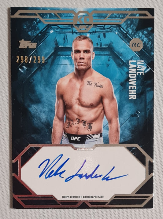 Nate Landwehr - 2025 Topps UFC Fighter Featherweight KNOCKOUT #KA-NL /299 /Autograph