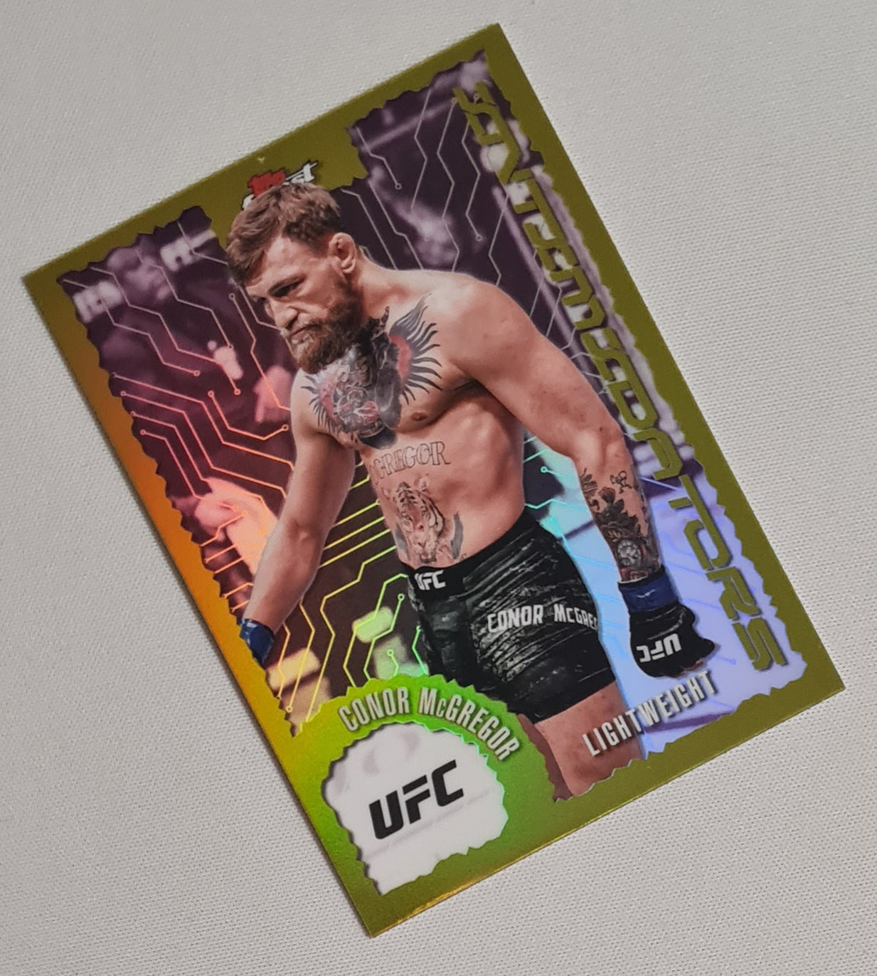 Conor McGregor - 2025 Topps Finest INTIMIDATORS UFC Fighter Lightweight #IT-8 Gold