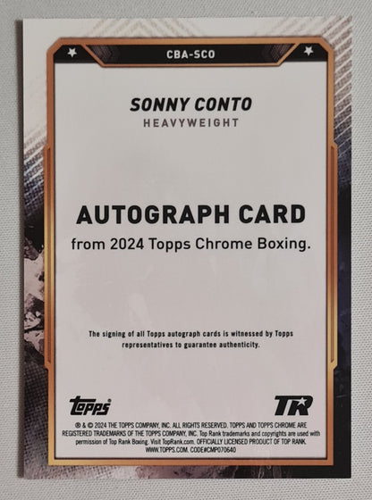 Sonny Conto - 2024 Topps Chrome Boxing #CBA-SCO / Autograph