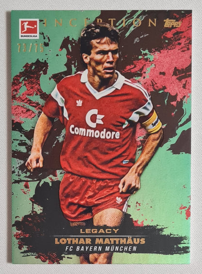 Lothar Matthaus - 2025 Topps Inception Bundesliga FC Bayern Munchen Legend /75 Green