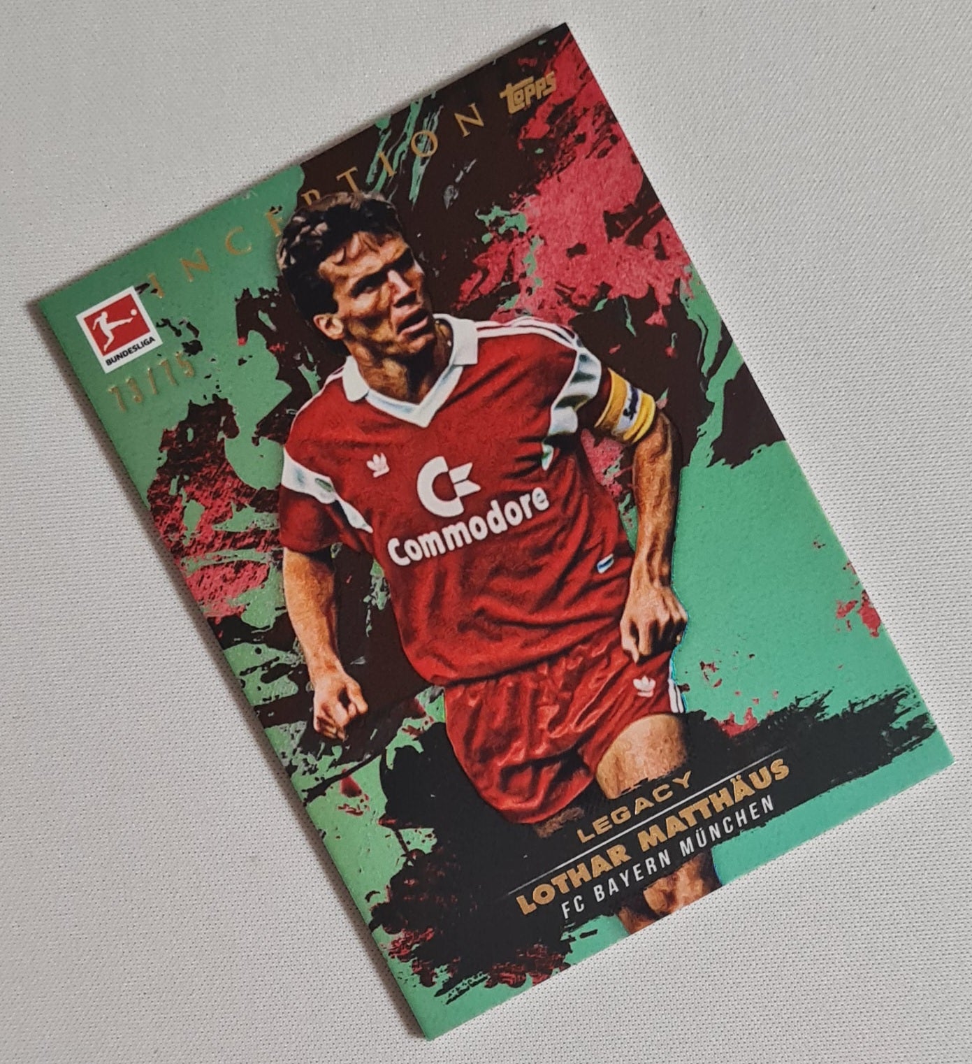 Lothar Matthaus - 2025 Topps Inception Bundesliga FC Bayern Munchen Legend /75 Green