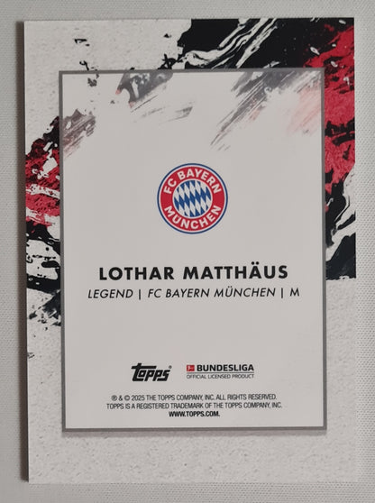 Lothar Matthaus - 2025 Topps Inception Bundesliga FC Bayern Munchen Legend /75 Green