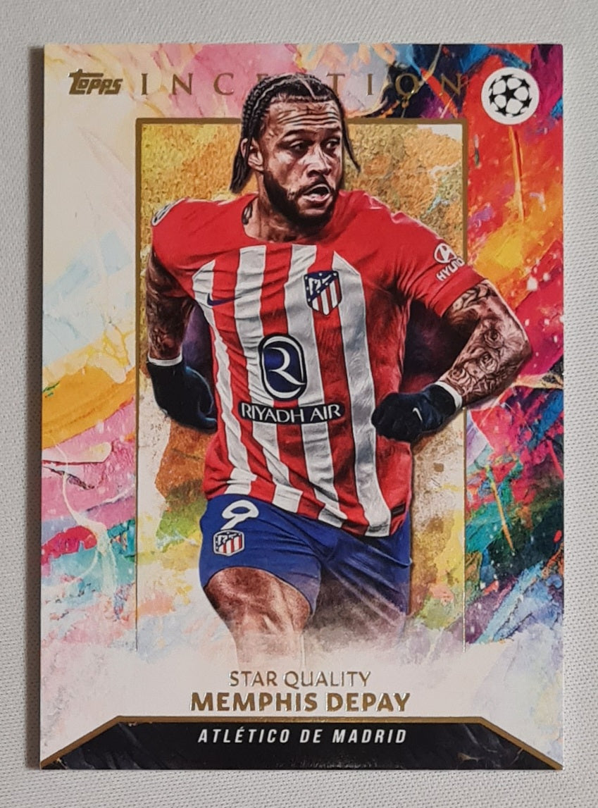 Memphis Depay - 2024 Topps Inception Star Quality - Atletico De Madrid (RC) #78