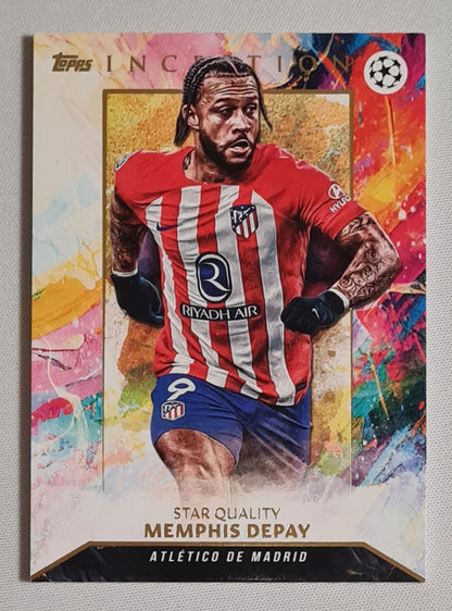 Memphis Depay - 2024 Topps Inception Star Quality - Atletico De Madrid (RC) #78