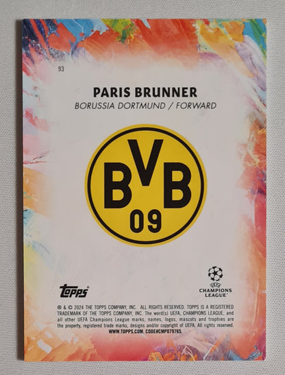 Paris Brunner - 2024 Topps Inception Star Quality - Borussia Dortmund BVB09 (RC) #93