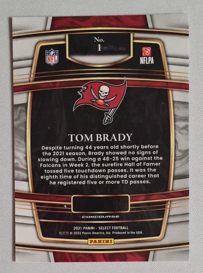 Tom Brady - 2021 Panini Select Football NFL Tampa Bay Buccaneers #1 Concourse