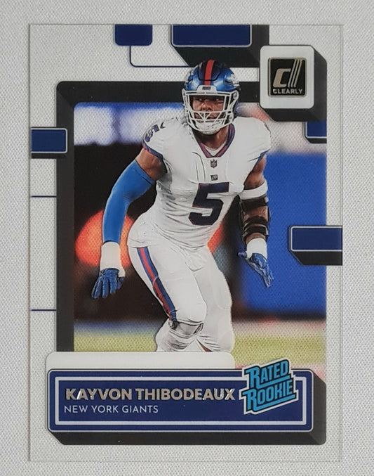 Kayvon Thibodeaux - 2022 Panini Clearly Donruss Football NFL NY Giants Rated Rookie #95