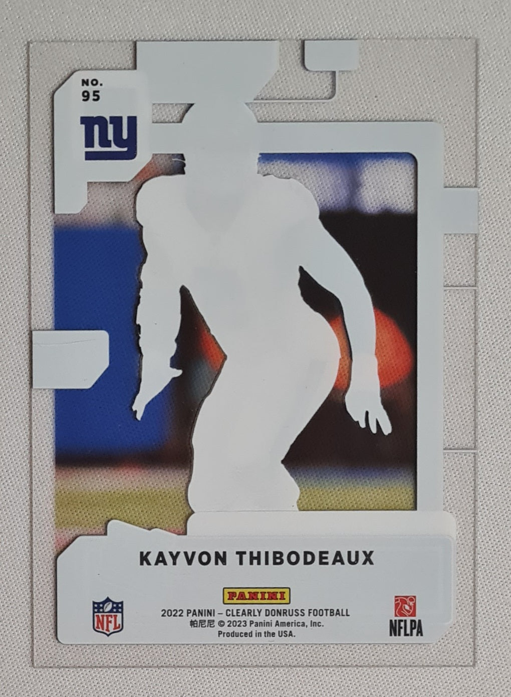 Kayvon Thibodeaux - 2022 Panini Clearly Donruss Football NFL NY Giants Rated Rookie #95