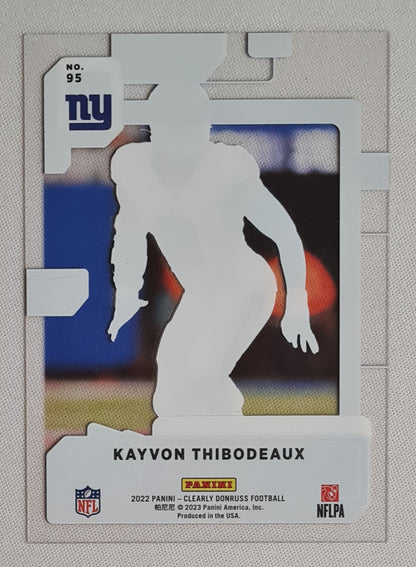 Kayvon Thibodeaux - 2022 Panini Clearly Donruss Football NFL NY Giants Rated Rookie #95