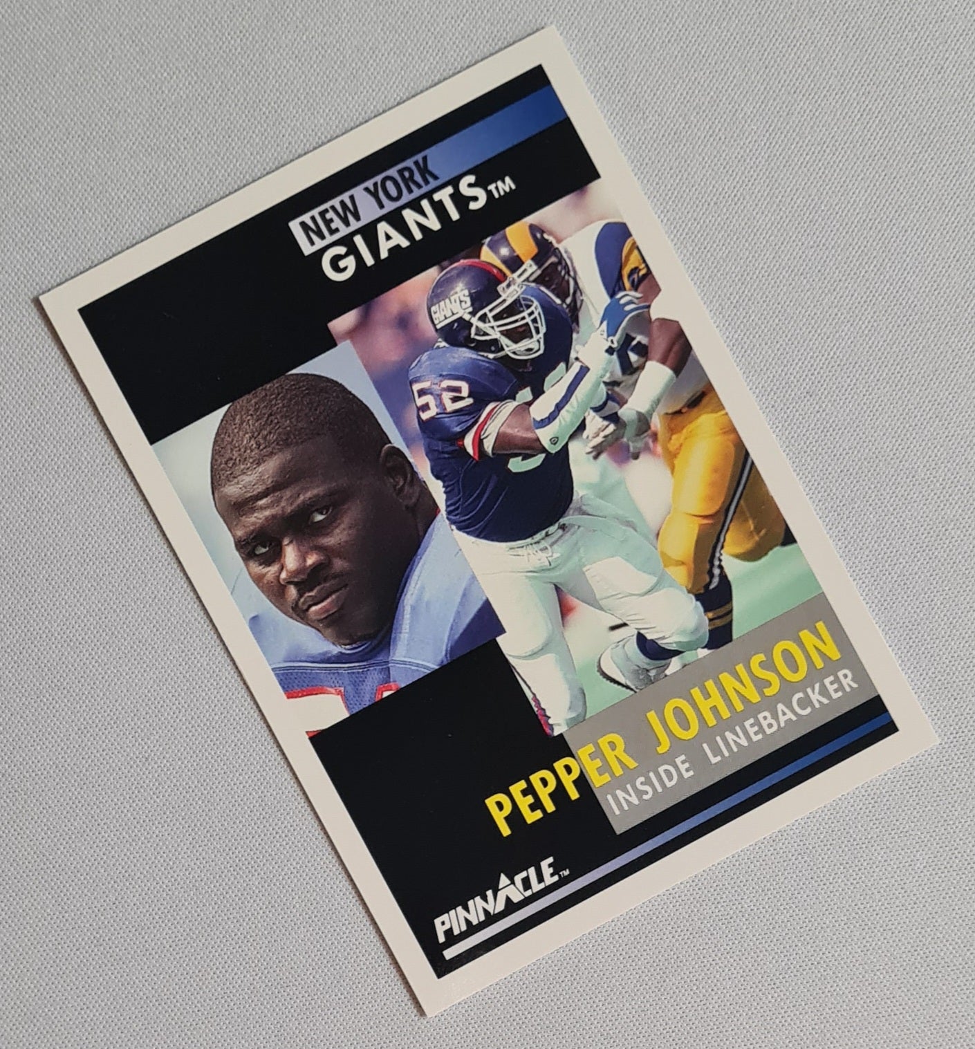 Pepper Jonhson - 1991 Score Pinnacle NFL New York Giants #252