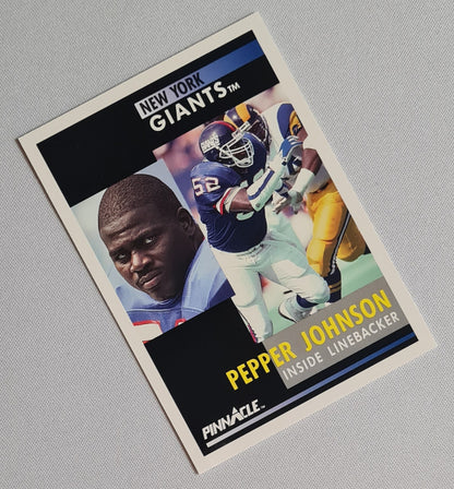 Pepper Jonhson - 1991 Score Pinnacle NFL New York Giants #252