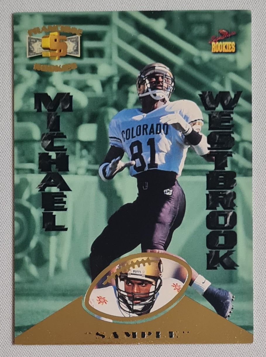 Michael Westbrook - 1995 Sample Football Signed Rookies Franchise (RC) #R9