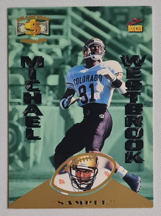 Michael Westbrook - 1995 Sample Football Signed Rookies Franchise (RC) #R9
