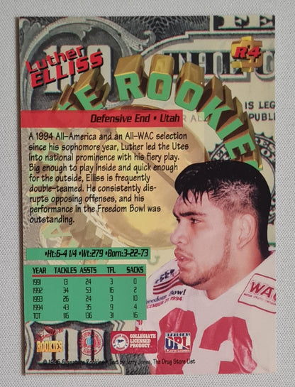 Luther Elliss - 1995 Sample Football Signed Rookies Franchise (RC) #R4