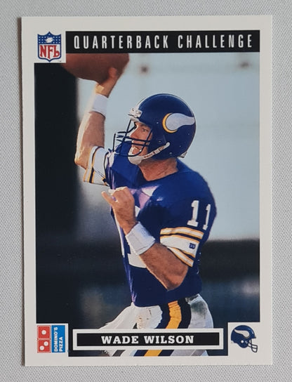 Wade Wilson - 1991 Upper deck Football NFL Vikings - Quarterback Challenge (Domino's Pizza) #15
