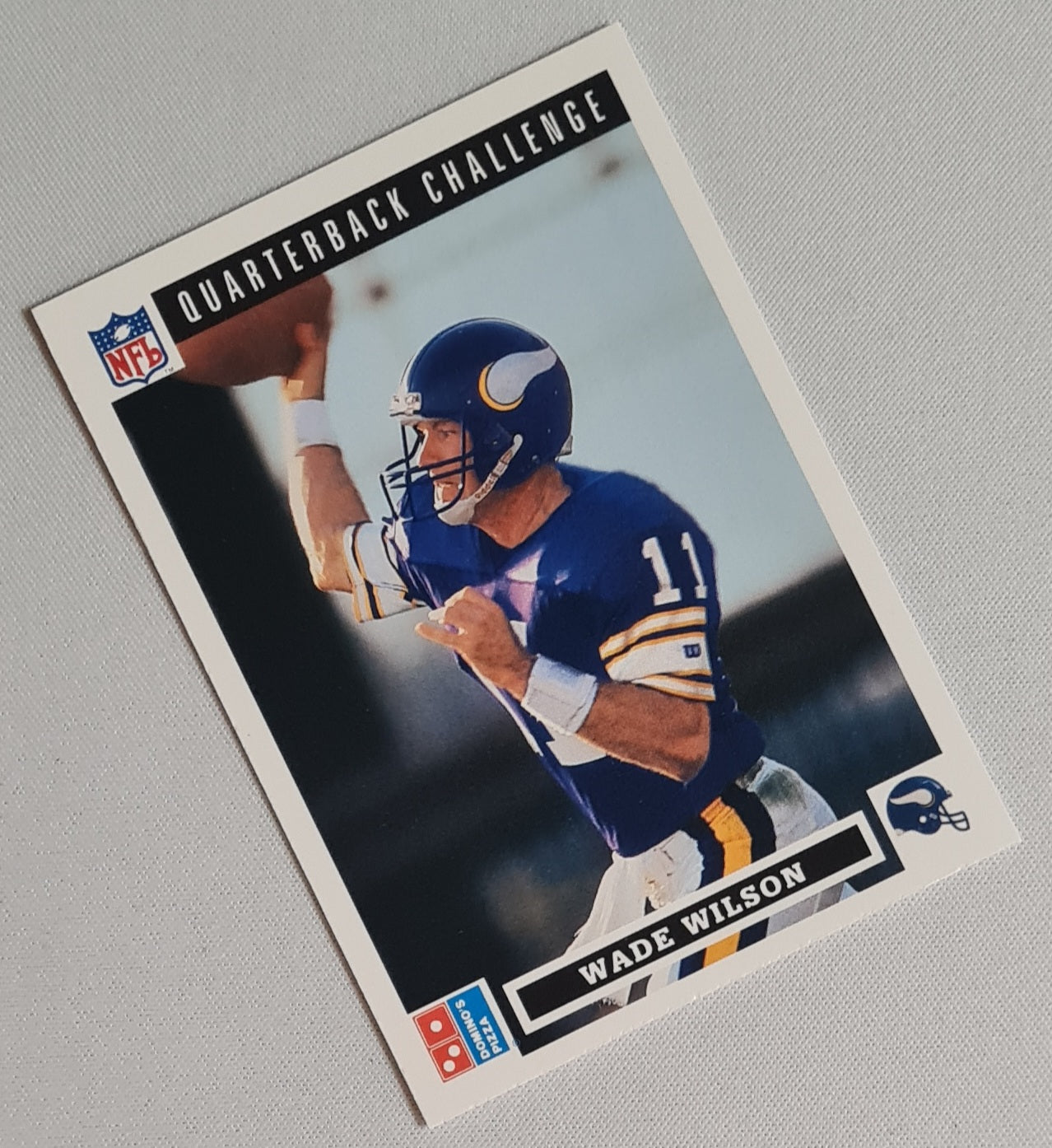 Wade Wilson - 1991 Upper deck Football NFL Vikings - Quarterback Challenge (Domino's Pizza) #15